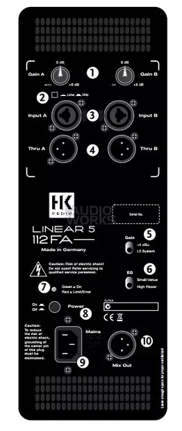 HK Audio Linear 5 115 FA aktiivikaiutin - PA-kaiuttimet, aktiiviset - 324560 - 2