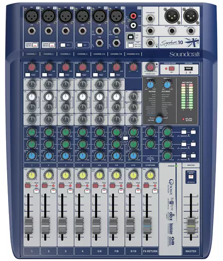 Soundcraft Signature 10 mikseri - Pikkumikserit, 2-6 kanavaa - 3SCSG10 - 1