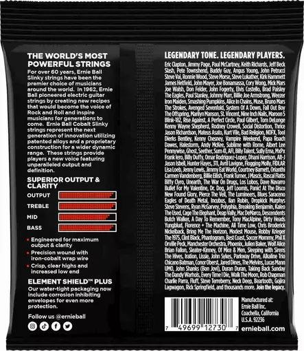 Ernie Ball 2730 7-String Cobalt Skinny Top Heavy Bottom 10-62 kielisetti - Kitaran kielet - 1102730 - 2