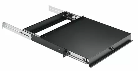 K&M 49070 Vetohylly kiskoilla 1U - 19'' räkkitarvikkeet - AKM49070 - 1