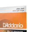 D'Addario EJ10 10-47 80/20 Bronze akustisen kielisetti - Kitaran kielet - EJ10 - 4