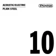 Dunlop Plain steel .010 irtokieli - Kitaran kielet - DPS010 - 1