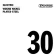 Dunlop Wound nickel plated steel .030 irtokieli - Kitaran kielet - DNPS030 - 1