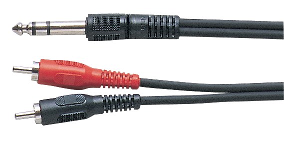 AMP TRS-2xRCAu stereo y-kaapeli - Plugi - RCA -kaapelit - 3914310 - 1