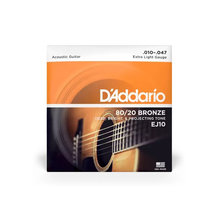 D'Addario EJ10 10-47 80/20 Bronze akustisen kielisetti - Kitaran kielet - EJ10 - 1