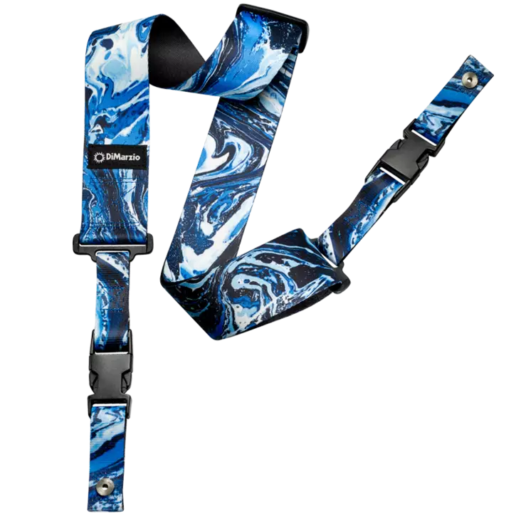 DiMarzio Steve Vai Cliplock Blue Universe kitarahihna - Kitarahihnat - DMDD2240 - 1