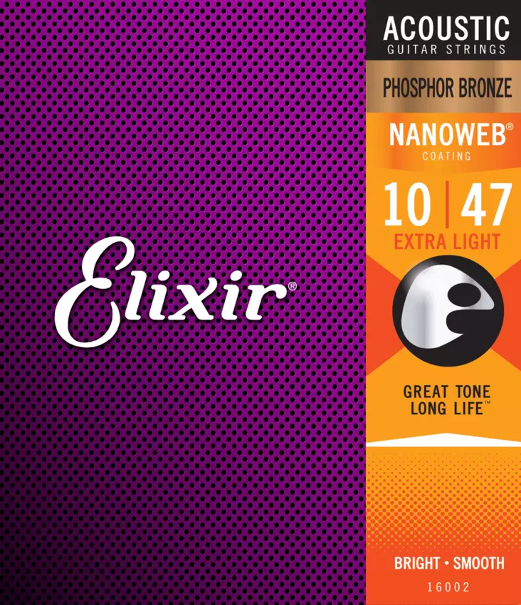 Elixir Nanoweb Acoustic Phosphor Bronze 10-47 kielisarja - Kitaran kielet - 207940 - 1