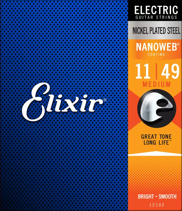Elixir Nanoweb Medium 11-49 kielisarja - Kitaran kielet - 101170 - 1