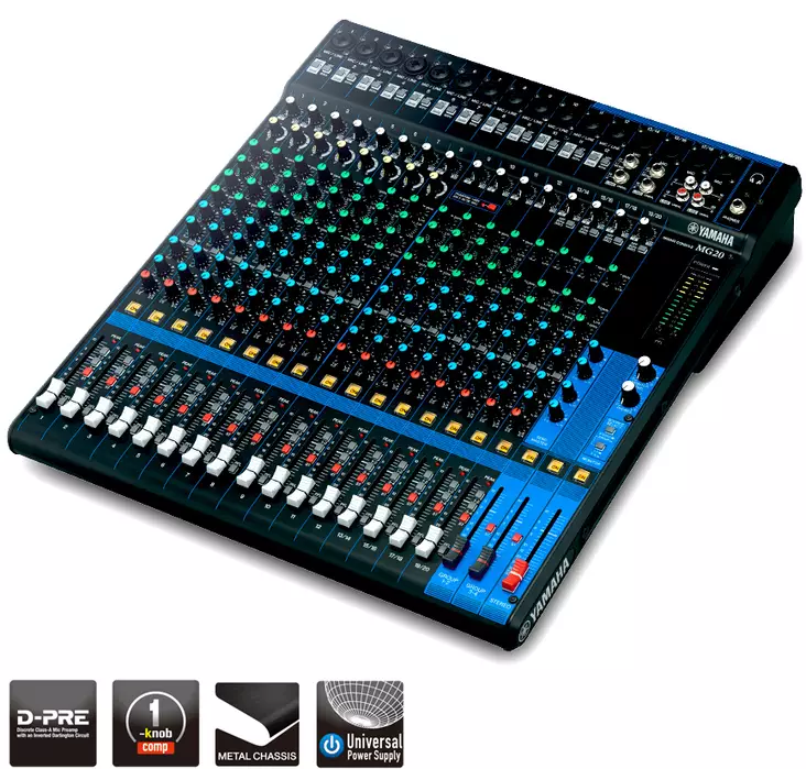 Yamaha MG20 mikseri - Klubi-mikserit, 8-16 kanavaa - MG20 - 1