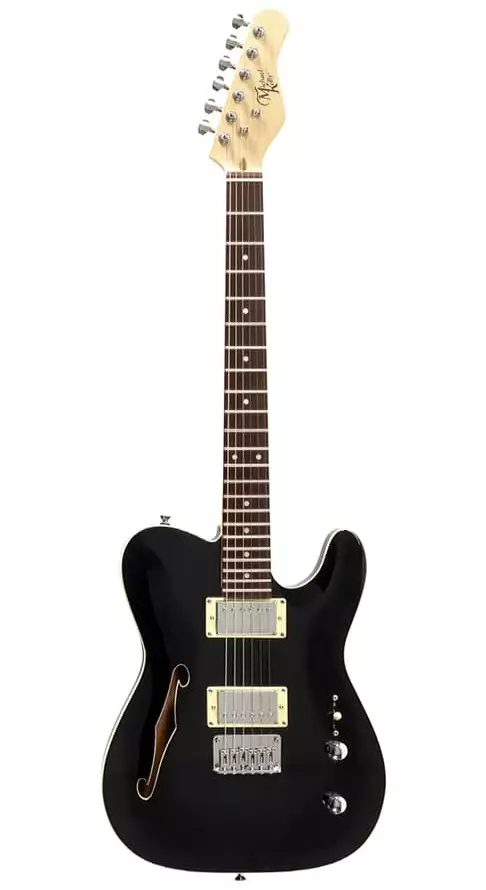 Michael Kelly Guitars 58 Thinline Gloss Black - Sähkökitarat - 10023940 - 1