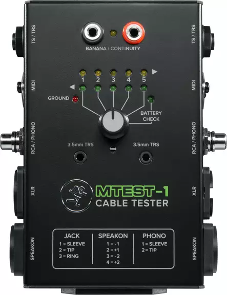 Mackie MTest-1 Cable Tester kaapelitesteri - Kaapelitesterit - 3MAMTEST1 - 2
