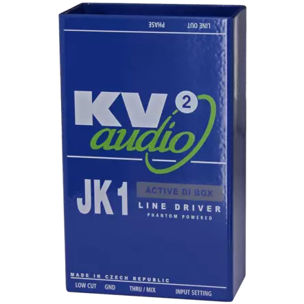 KV2 Audio JK1 1-kanavainen aktiivinen DI-boksi - DI-boksit - JK1 - 1
