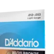 D'Addario EJ11 12-53 80/20 Bronze akustisen kielisetti - Kitaran kielet - EJ11 - 4