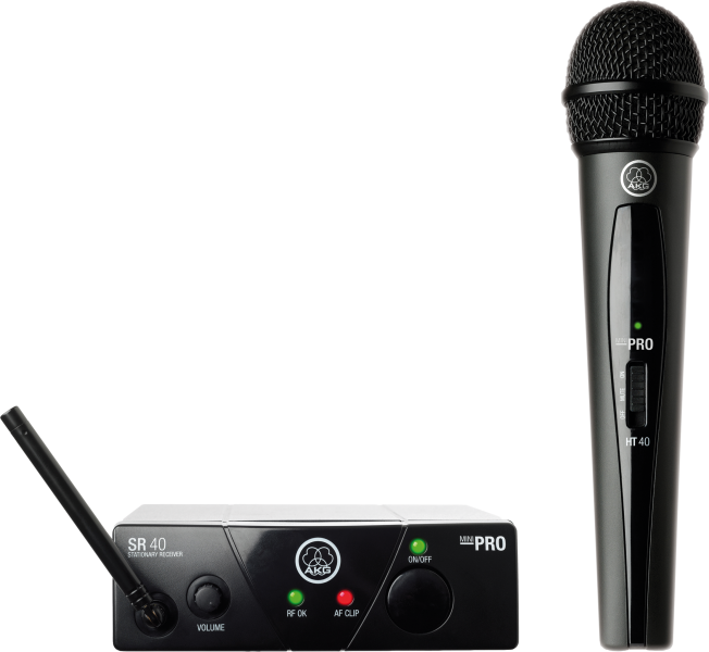AKG WMS40 Mini Vocal Set langaton käsimikrofonijärjestelmä - Käsimikrofonijärjestelmät - 8AUWMS40MVSISM1 - 1
