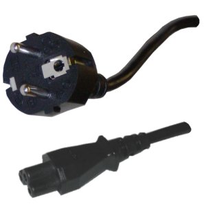 SPS PowerCable 1,5m mikkihiiri - kulmaschuko, 3 x 0,75mm2, musta - Virtakaapelit, 230V - SPSPWMICKSCHU075-1 - 1