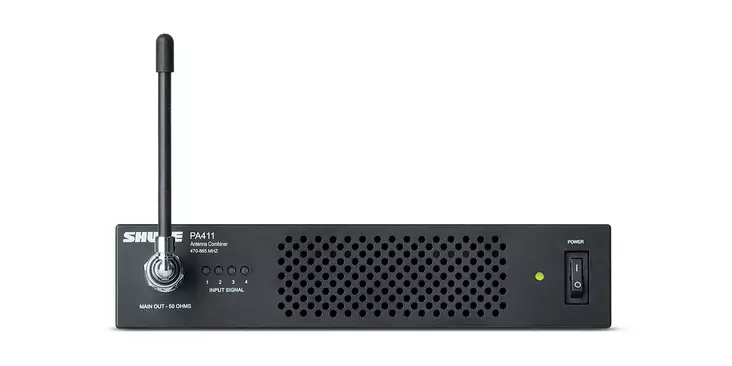 Shure PA411 4-kanavainen antennicombiner - Tarvikkeet in-ear-järjestelmille - PA411 - 1