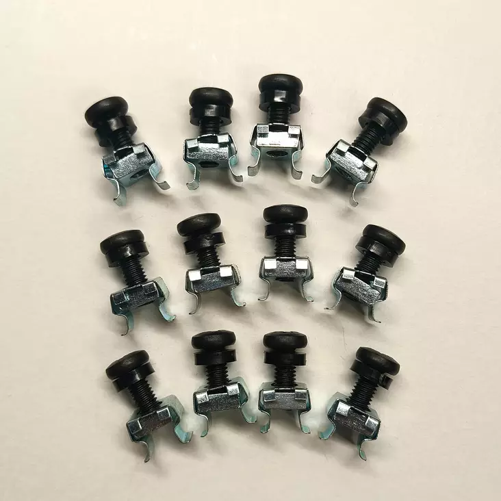 SPS Räkkiruuvisarja 12 kpl - 19'' räkkitarvikkeet - SPSRACKBOLTSET1 - 1