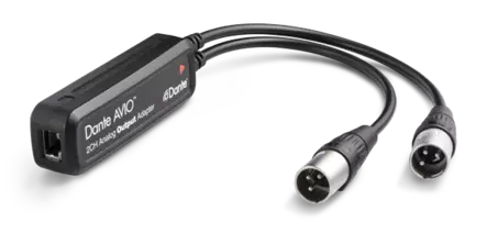 Dante AVIO Analog Output adapteri - Digitaalimuuntimet - ADP-DAO-AU-0X2 - 1