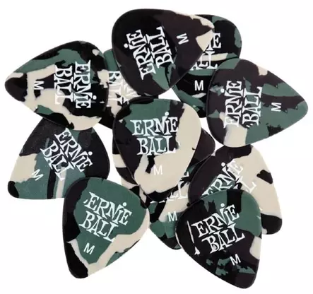 Ernie Ball Camo Plektra Medium 12 pack - Plektrat - 1109222 - 1