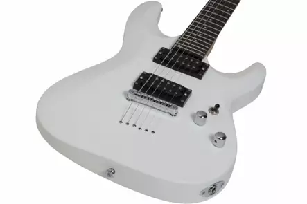 Schecter C-6 Deluxe Satin White sähkökitara - Sähkökitarat - YSC432 - 2