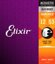 Elixir Nanoweb Acoustic 80/20 Bronze 12-53 Light kielisarja - Kitaran kielet - 11052 - 2