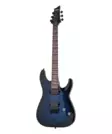 Schecter Omen Elite-6 See-Thru Blue Burst sähkökitara - Sähkökitarat - YSC2452 - 1