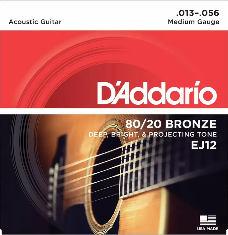 D'Addario EJ12 13-56 80/20 Bronze akustisen kielisetti - Kitaran kielet - EJ12 - 1