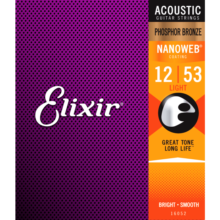 Elixir Nanoweb Acoustic Phosphor Bronze 12-53 kielisarja - Kitaran kielet - 207942 - 1