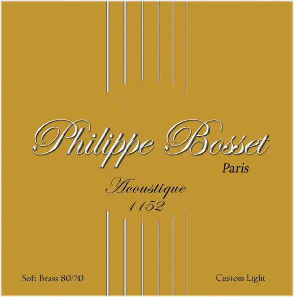 Philippe Bosset Acoustique Soft Brass Custom Light 11-52 kielisarja - Kitaran kielet - PHILBOSSAQ1152 - 1