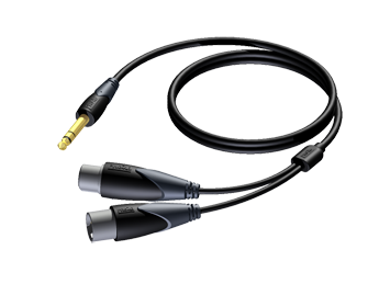 Procab CLA709/2 2 x XLR - TRS inserttikaapeli, 2 m - Inserttikaapelit - APRCLA709-2 - 1