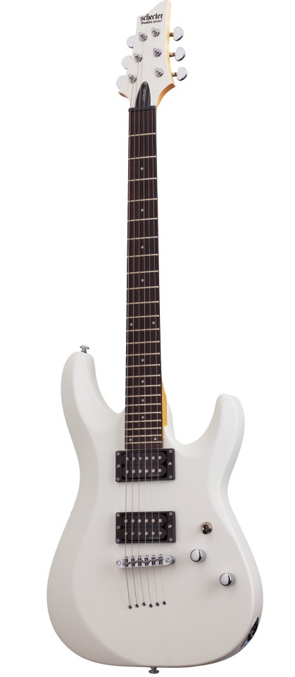 Schecter C-6 Deluxe Satin White sähkökitara - Sähkökitarat - YSC432 - 1
