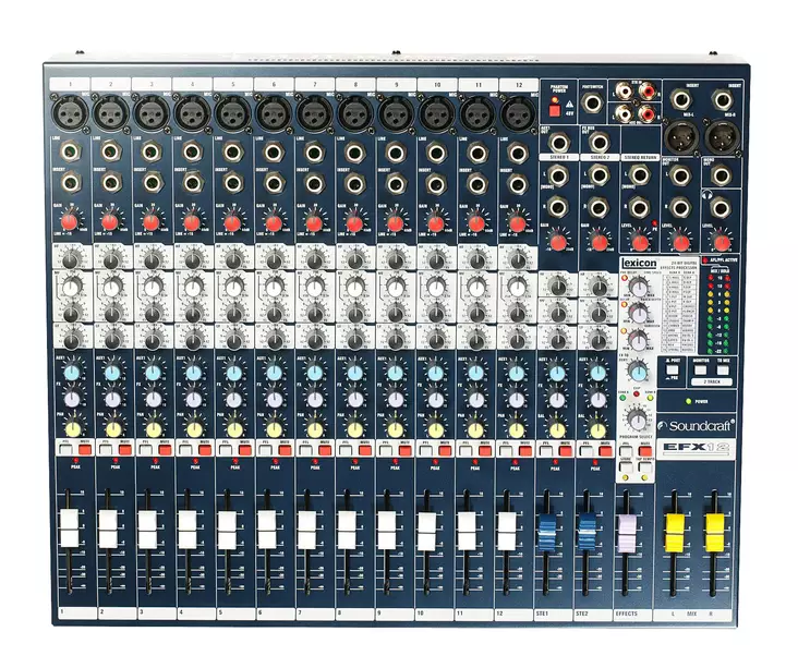 Soundcraft EFX12 mikseri efektillaittella - Klubi-mikserit, 8-16 kanavaa - 3SCEFX12 - 1