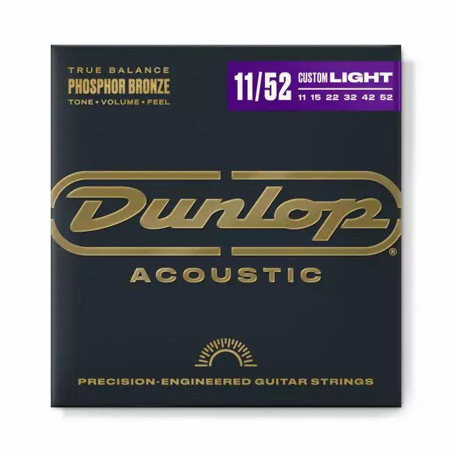 Dunlop Acoustic Phosphor Bronze Medium Light 11-52 - Kitaran kielet - DAP1152 - 1