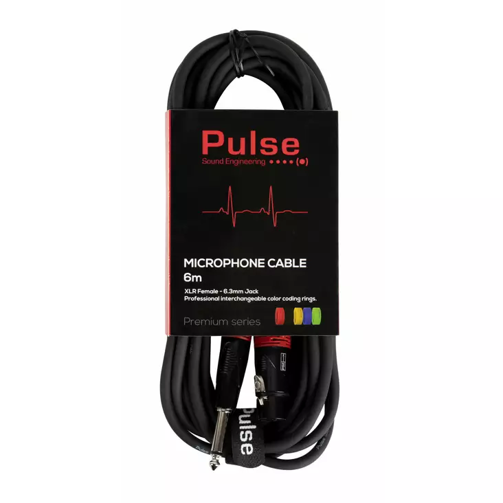 Pulse XLRn-TS 6m mikrofonikaapeli - XLR - Plugi 6,3mm -kaapelit - 120412 - 1