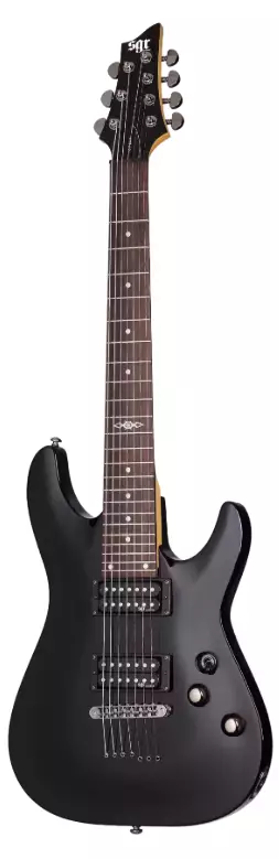Schecter C-7 SGR MSBK 7-kielinen sähkökitara - Sähkökitarat - YSC3822 - 1