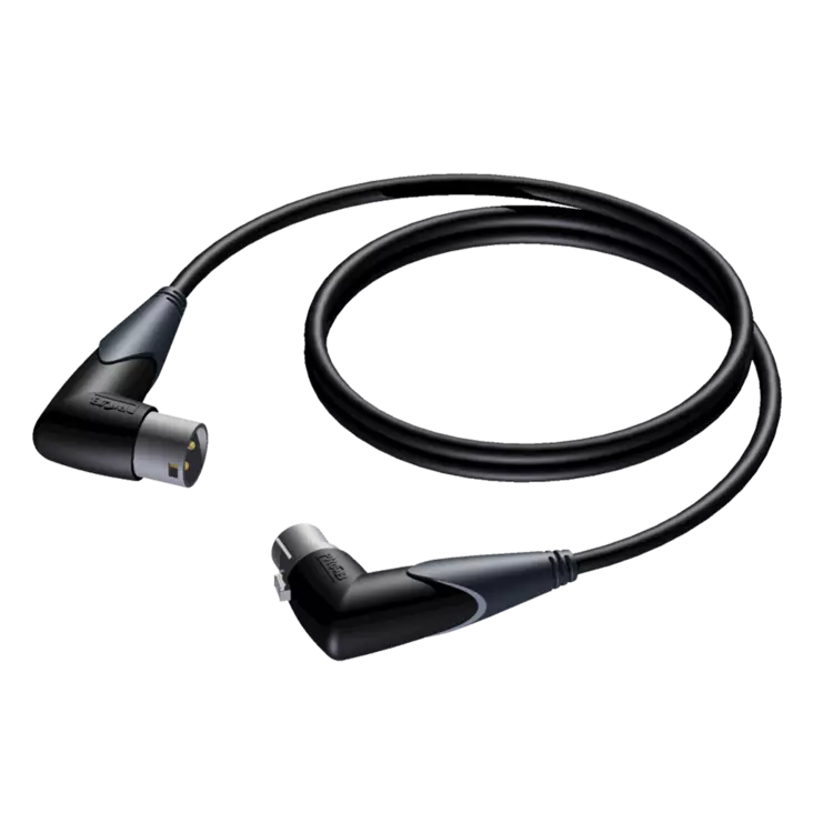 Procab CLA904 XLRu - XLRn mikrofonikaapeli kulmaliittimillä - XLR - XLR -kaapelit - APRCLA904-3 - 1