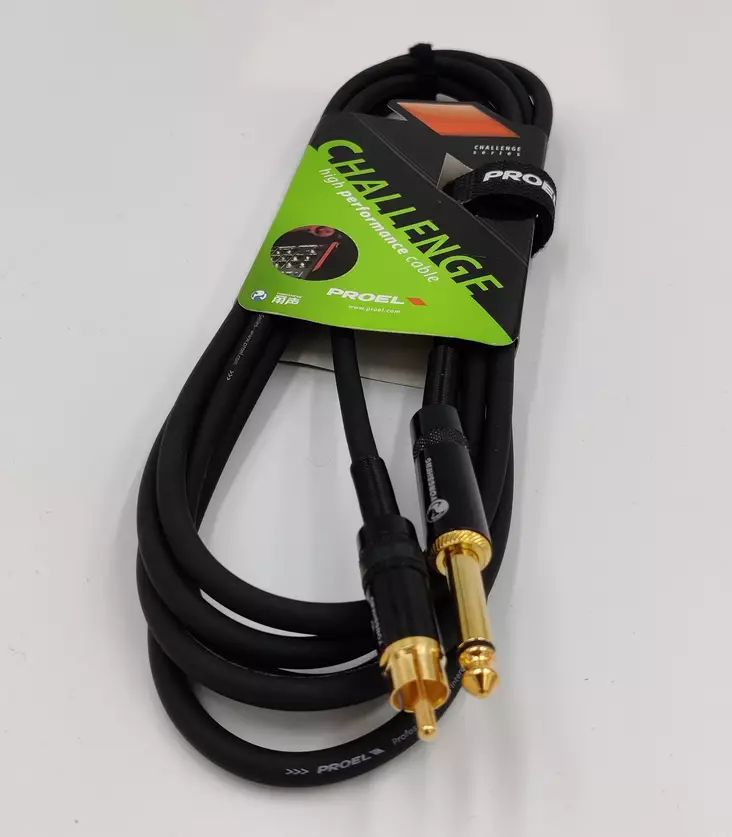 Proel Challenge RCA-TS linjakaapeli 3m - RCA - 6,3mm Plugi -kaapelit - CHLP220LU3 - 1