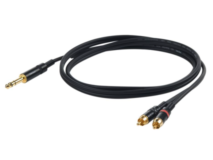 Proel CHLP300 TRS - 2x RCA y-kaapeli - Plugi - RCA -kaapelit - PRCHLP300LU3 - 1