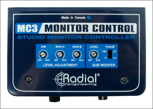Radial MC-3 monitorikontrolleri - Studio- ja HIFI-kaiutintarvikkeet - MC3 - 1