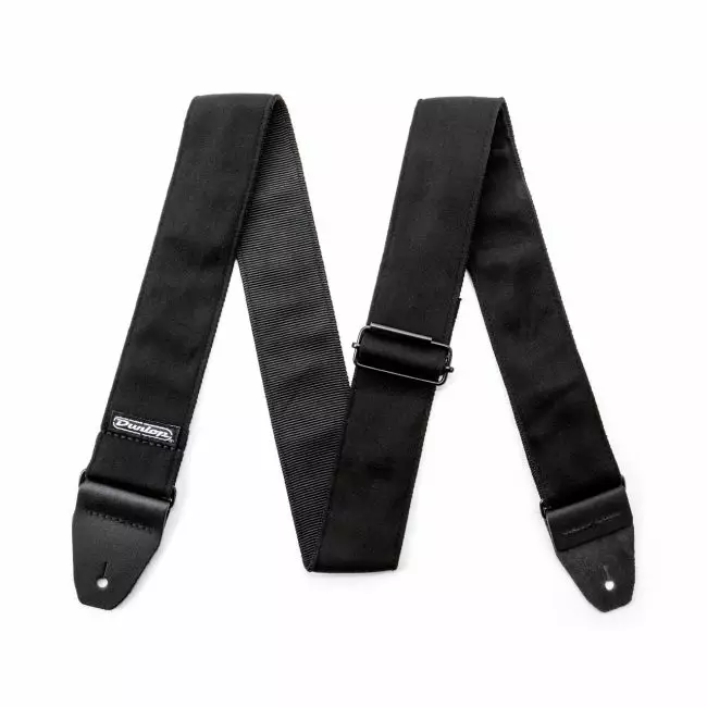 Dunlop Jacquard Plain Black kitarahihna - Kitarahihnat - D6733 - 1