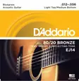 D'Addario EJ14 12-56 80/20 Bronze kielet - Kitaran kielet - EJ14 - 1