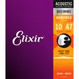 Elixir Nanoweb Acoustic 80/20 Bronze Extra Light 10-47 kielisarja - Kitaran kielet - 101174 - 1