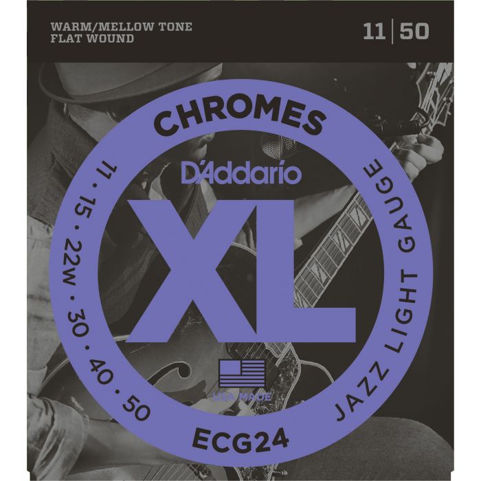 D'Addario Chromes ECG24 011-050 hiottu kielisetti - Kitaran kielet - ECG24 - 1
