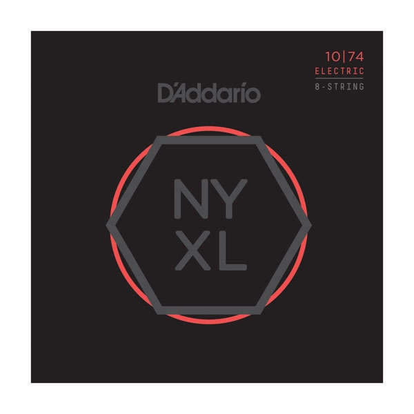 D'Addario NYXL 010-074 8-kielen setti - Kitaran kielet - NYXL1074 - 1