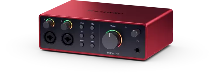Focusrite Scarlett 4i4 (4th Gen) äänikortti - USB-äänikortit - 7FOMOSC0034 - 1