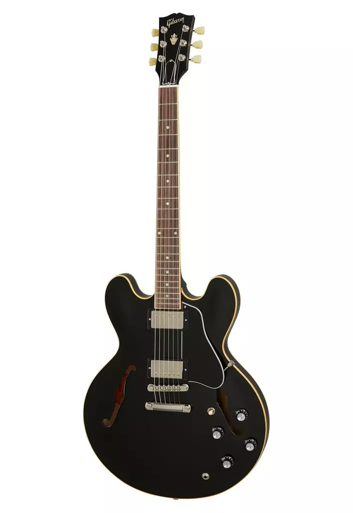 Gibson ES-335 Dot Vintage Ebony - Sähkökitarat - 993054 - 1