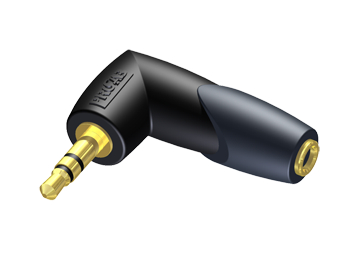Procab CLP204 3,5 mm TRS-kulmajakki - 3,5mm TRS-plugi adapteri - Adapterit ja adapterikaapelit - APRCLP204 - 1