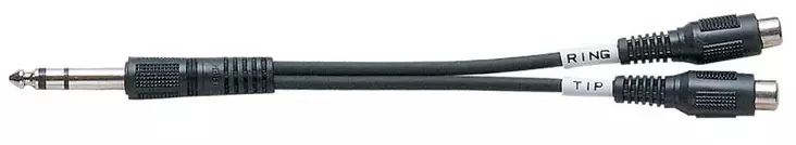 SPS TRS - 2x RCAn, 10 cm adapterikaapeli - Plugi - RCA -kaapelit - SPSCYC-04 - 2