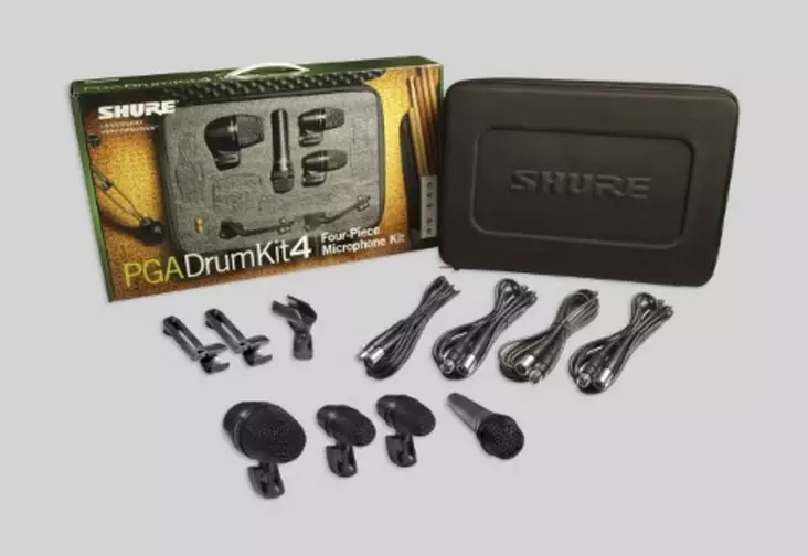 Shure PGA Drumkit 4 rumpumikrofonisetti - Instrumenttimikrofonit - PGADRUMKIT4 - 1