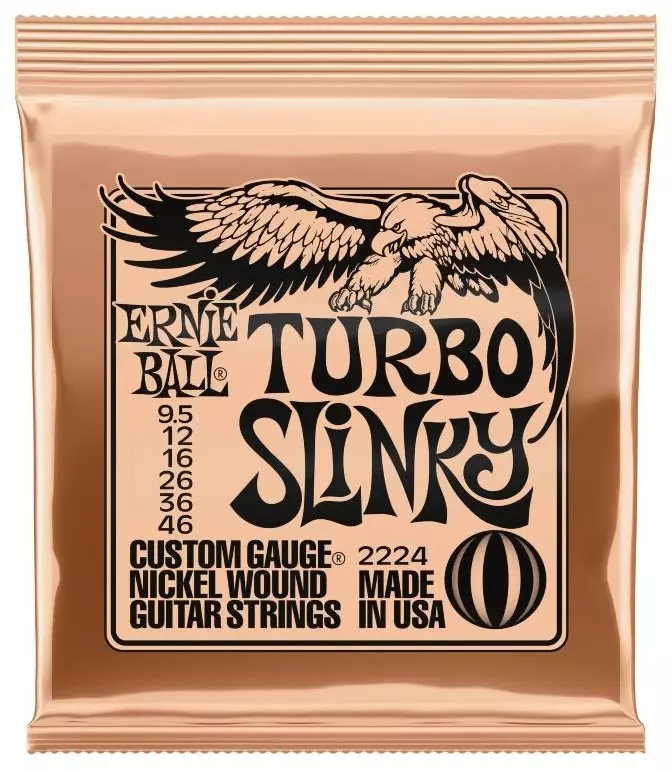 Ernie Ball 2224 Turbo Slinky 9.5-46 kielisetti - Kitaran kielet - 1102224 - 1